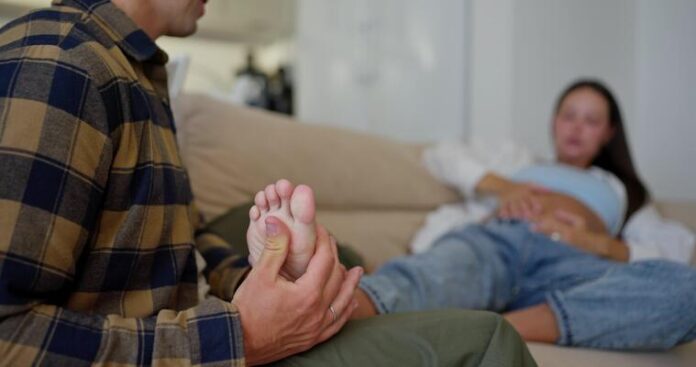 couple foot massage 