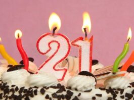 Birthday cake for 21st birthday