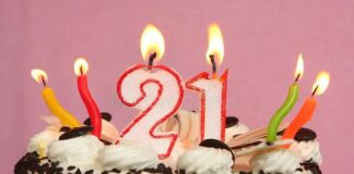 Birthday cake for 21st birthday
