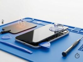 phone being picked appart using various tools