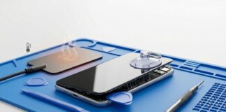 phone being picked appart using various tools