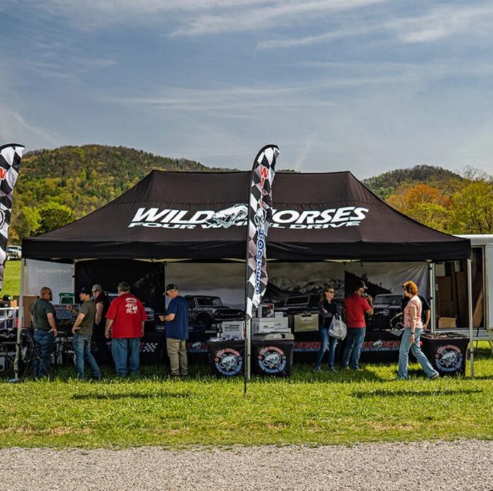professionally branded custom pop up tents and began sponsoring local fairs