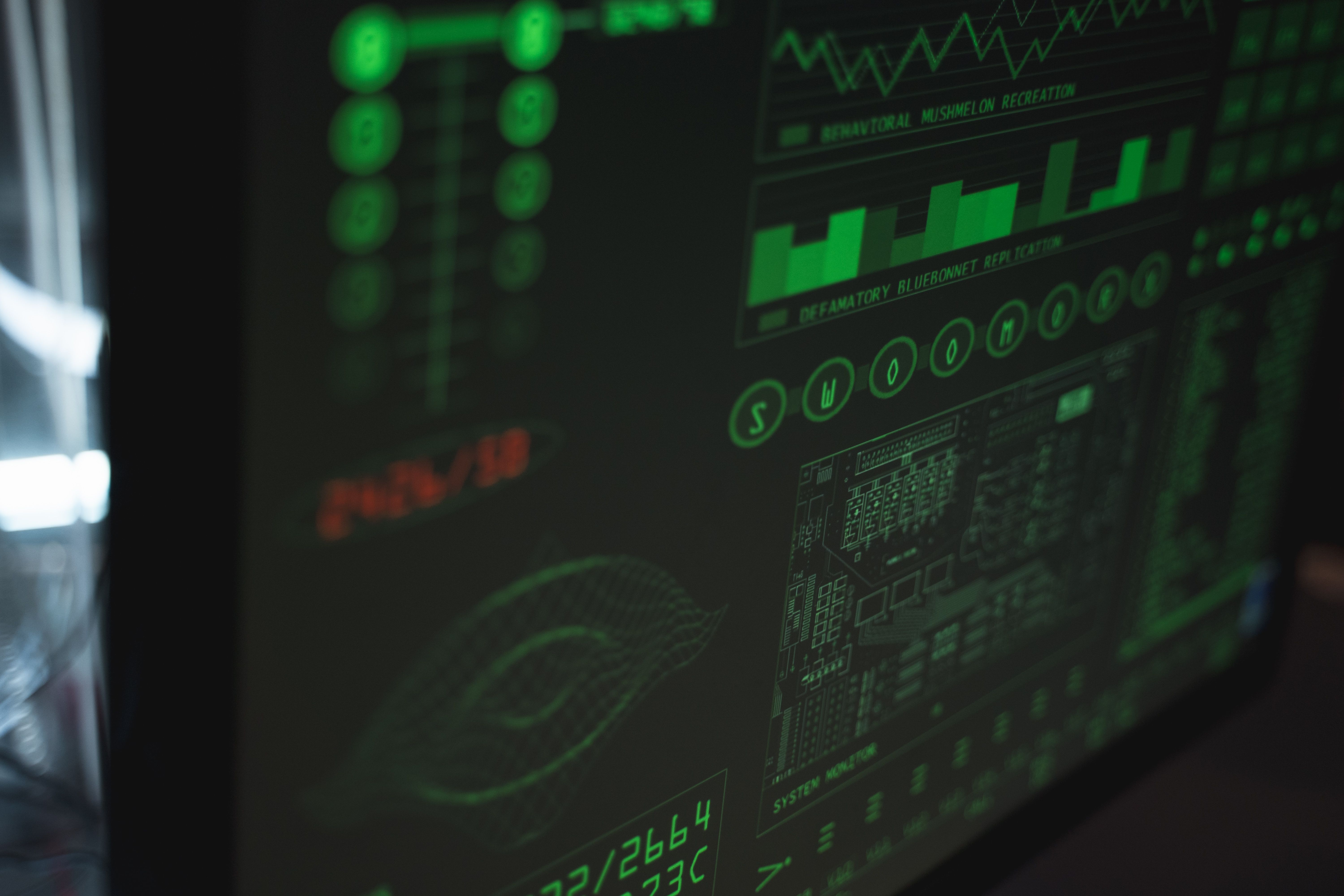 Computer displaying cybersecurity and data protection interfaces, suitable for illustrating indicators and defensive intelligence.
